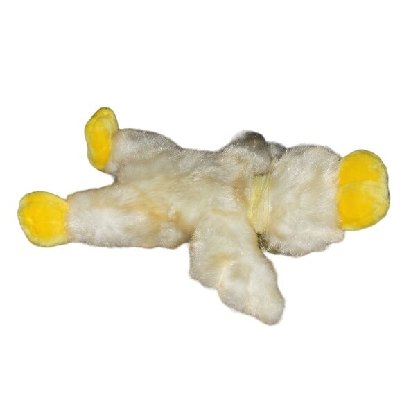 Vintage Dan Dee Duck 15 inch Plush Fuzzy Easter Spring Bird Bow Stuffed Animal T - Picture 4 of 6